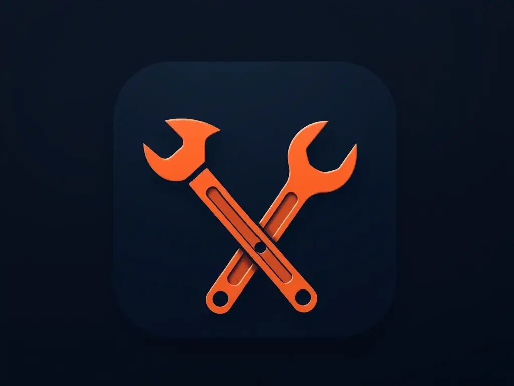 An icon depicting construction tools, such as a hammer and wrench, against a clean, modern background, representing the construction and renovation industry.
