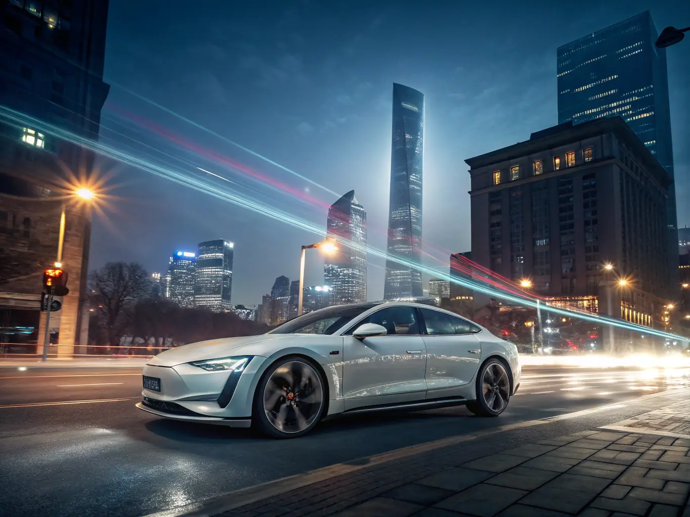 An icon of a sleek, modern car against a neutral backdrop, symbolizing the automotive industry.